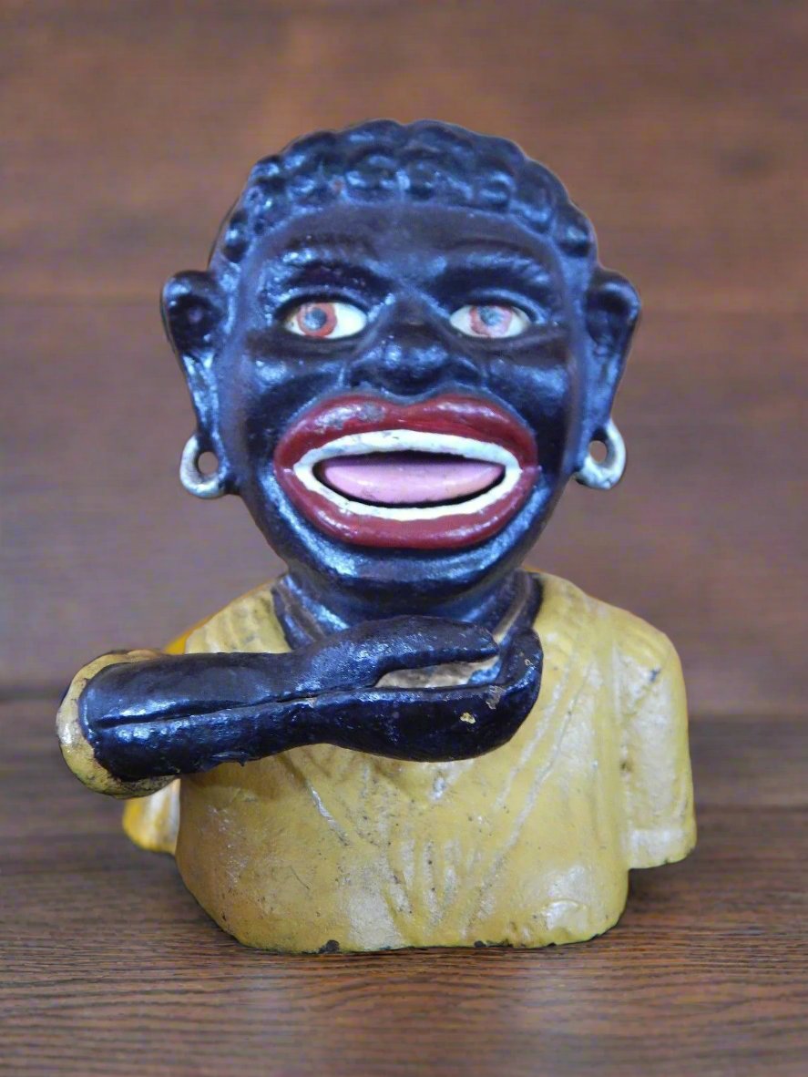 Cast Iron Mechanical Bank - Lady Smalla