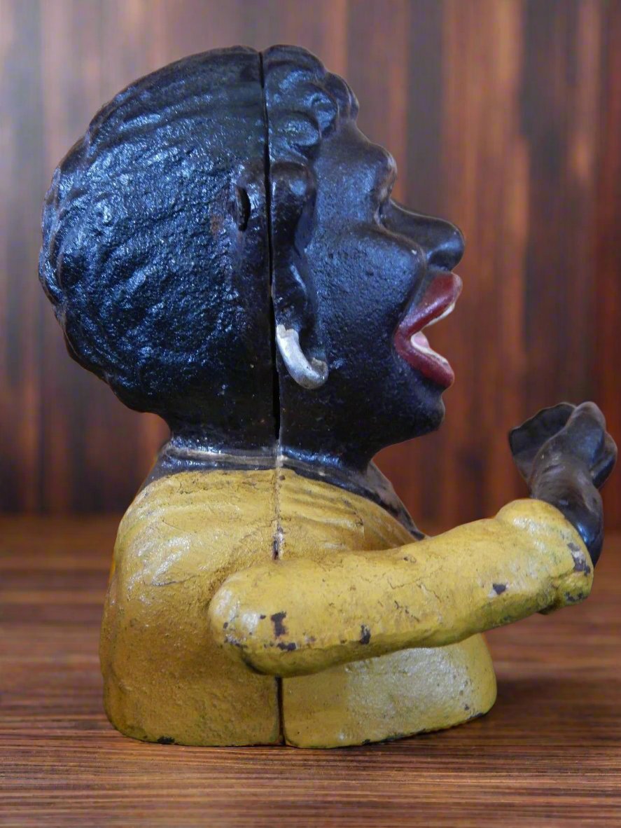 Cast Iron Mechanical Bank - Lady Smalla