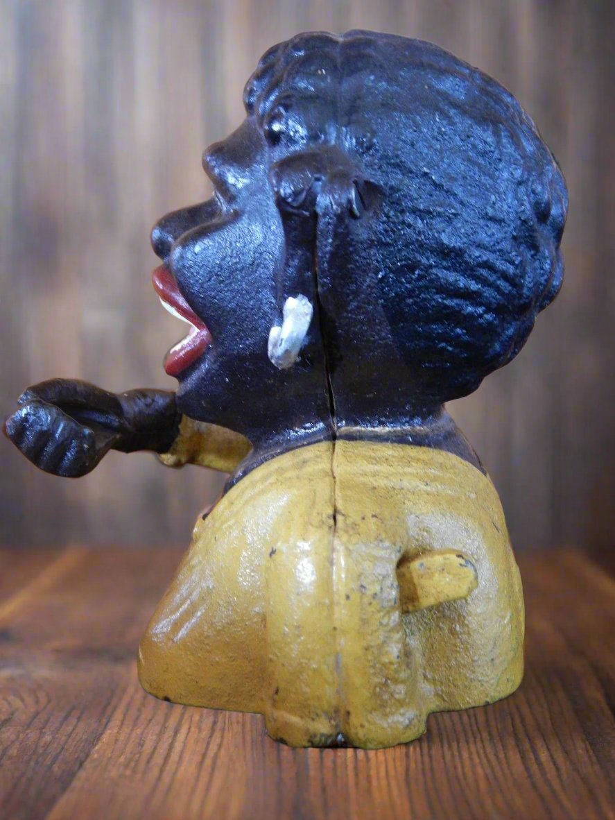 Cast Iron Mechanical Bank - Lady Smalla