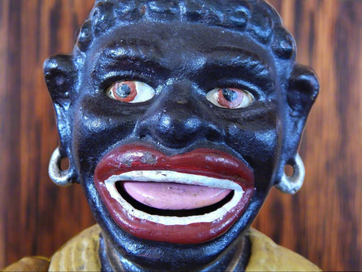 Cast Iron Mechanical Bank - Lady Smalla