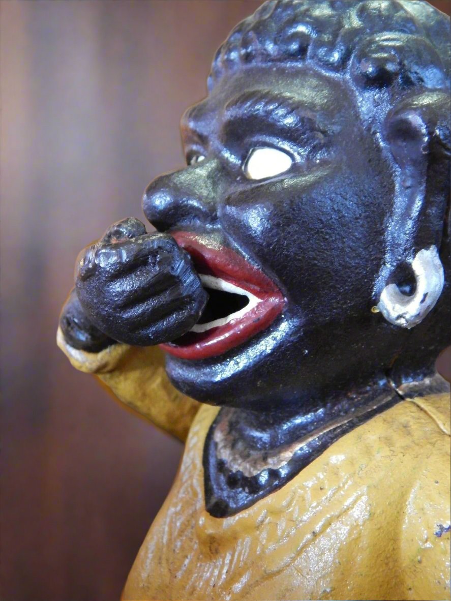 Cast Iron Mechanical Bank - Lady Smalla