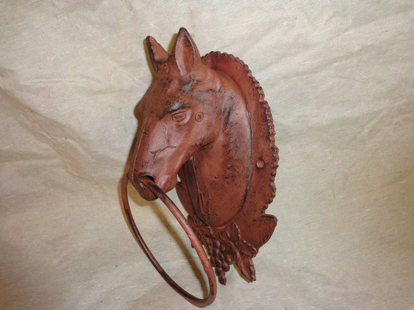 Cast Iron Towel Rack - Farm Horse Head