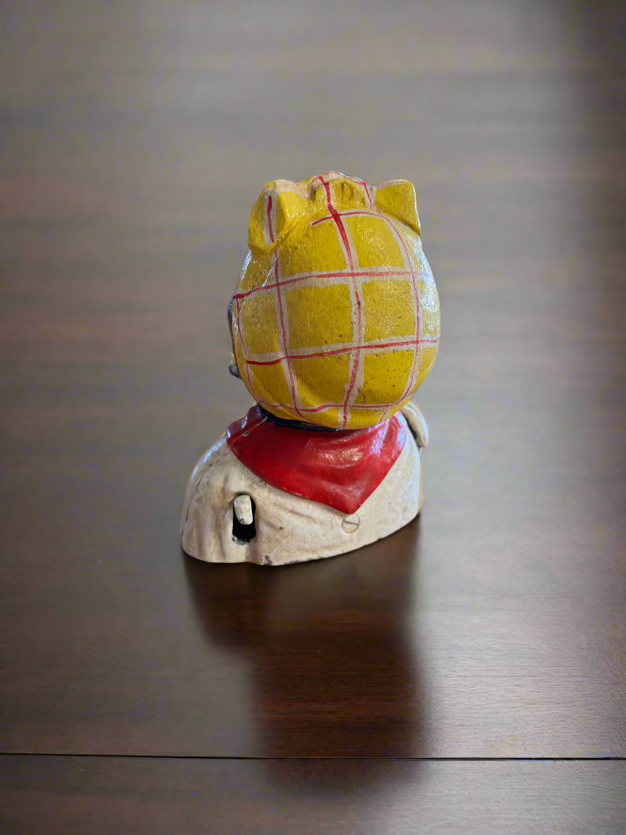 Cast Iron Mechanical Bank - Yellow Maid