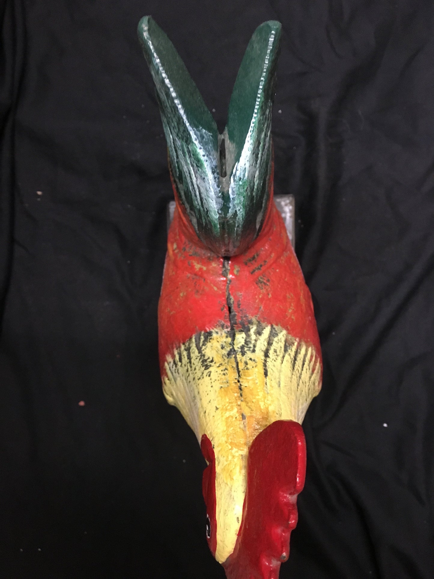 CAST IRON HAND-PAINTED ROOSTER DOOR STOP OR ITEM FOR YOUR KITCHEN