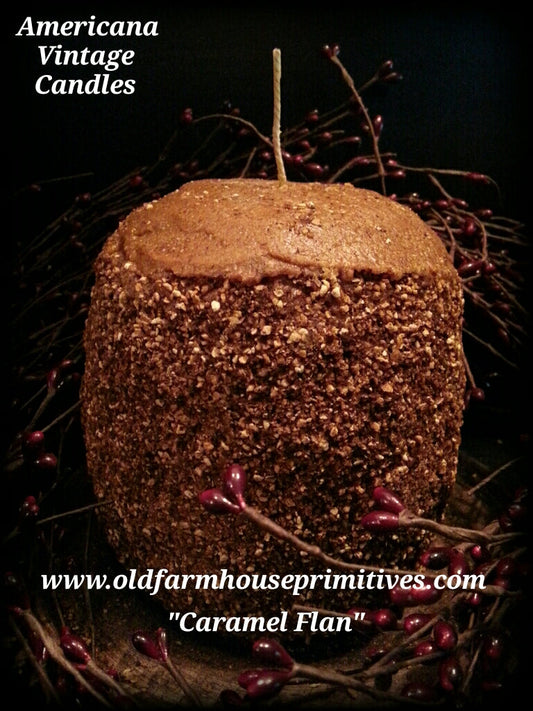 #AVC8 Primitive CARAMEL FLAN Americana Vintage Candles (Made In USA) BACK IN STOCK!