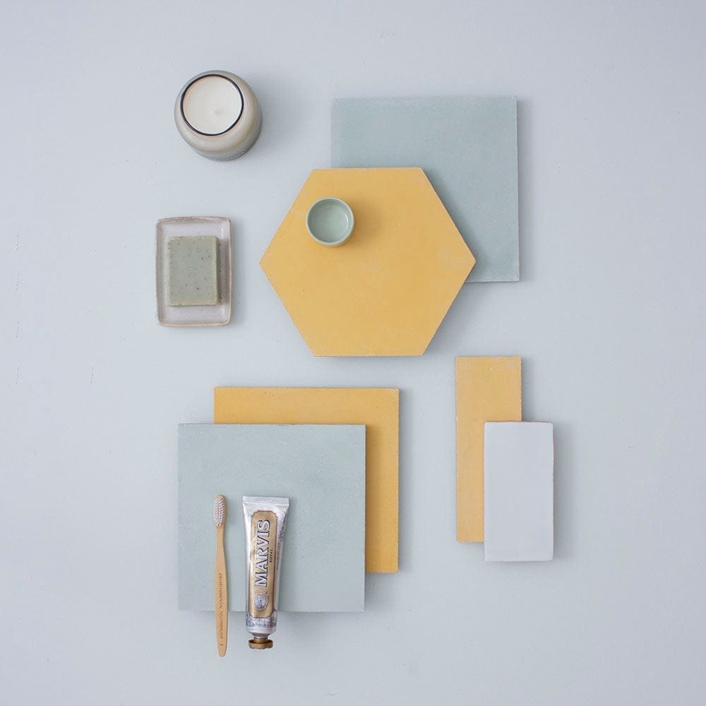 Canola Yellow Hexagonal Tile