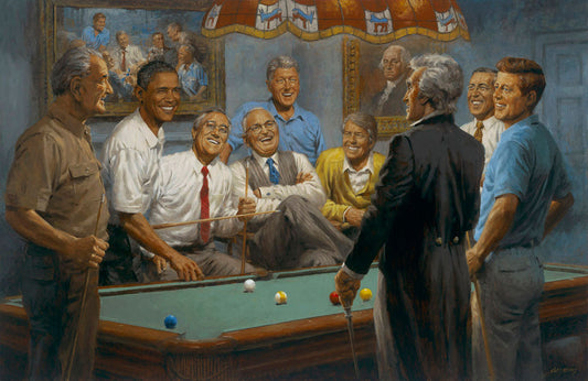 Callin the Red Democatic Presidents Artwork by Andy Thomas