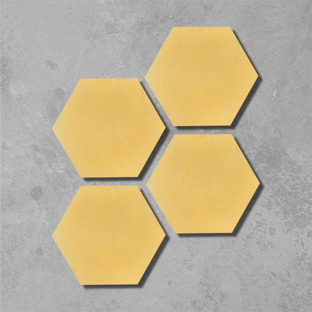 Canola Yellow Hexagonal Tile