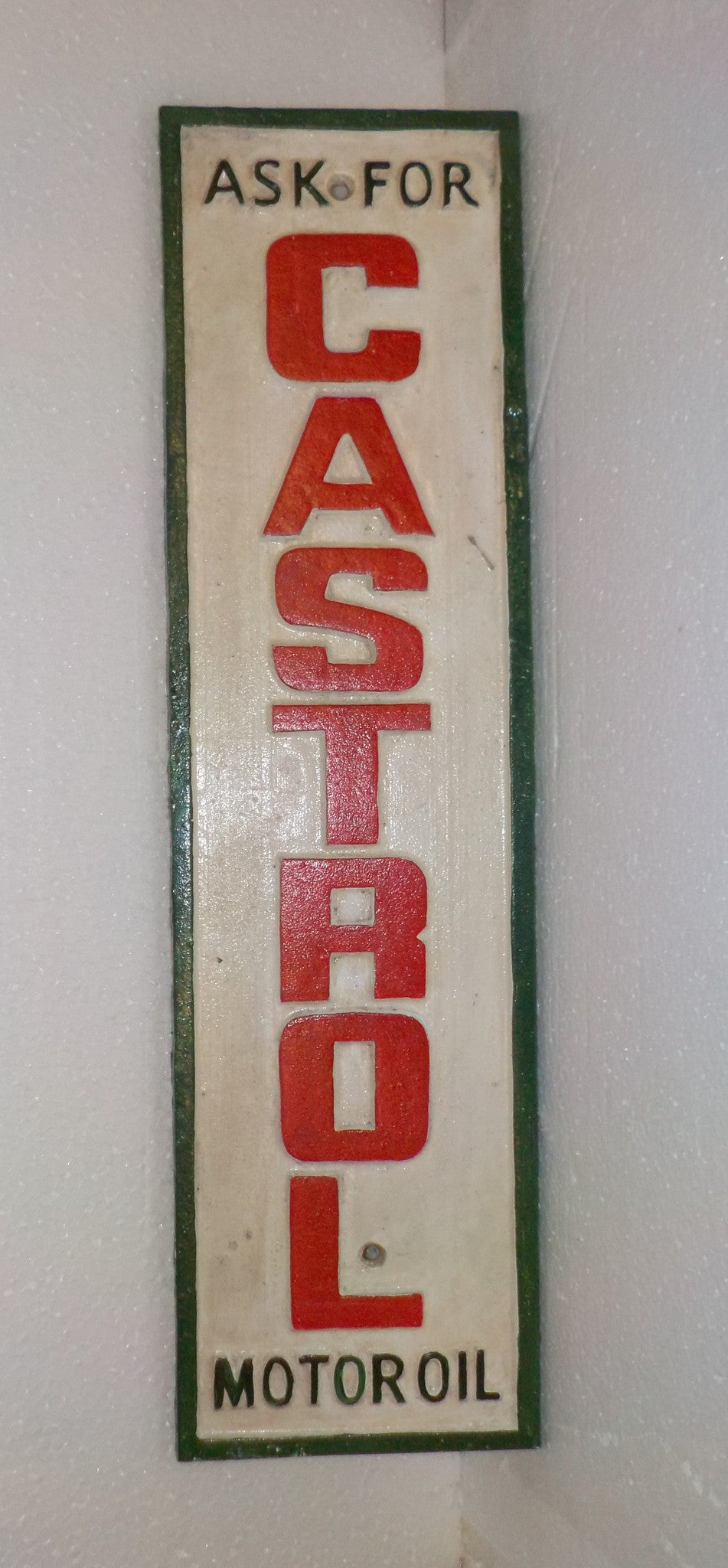 Cast Iron Sign - CASTROL Motor Oil Vintage