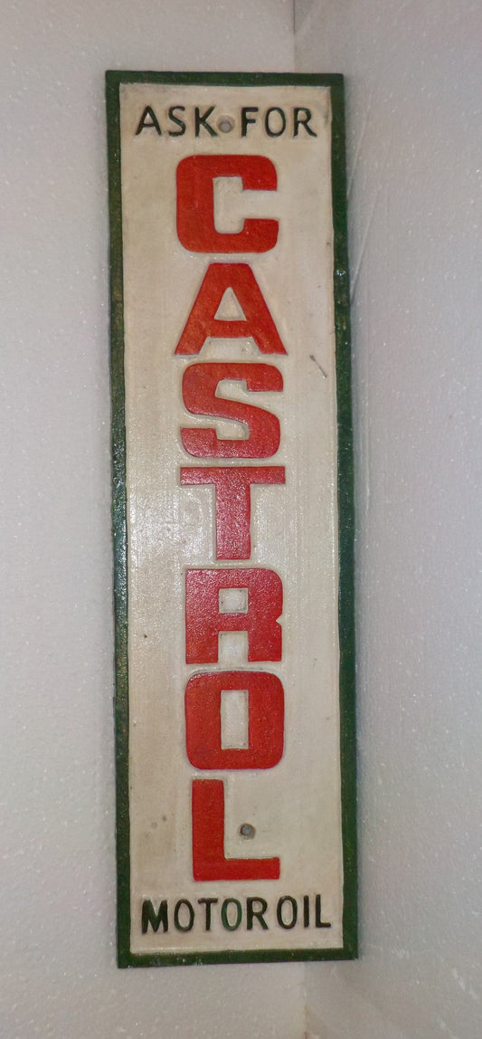 Cast Iron Sign - CASTROL Motor Oil Vintage