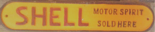 Cast Iron Sign - Long Oval SHELL