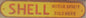 Cast Iron Sign - Long Oval SHELL