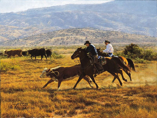 Cardoza Cowboys Western Roundup Art by Tim Cox