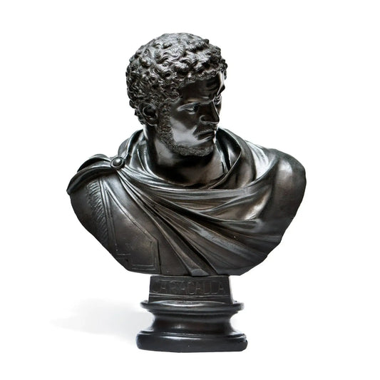 Busto in Bronzo dell'Imperatore Romano Caracalla