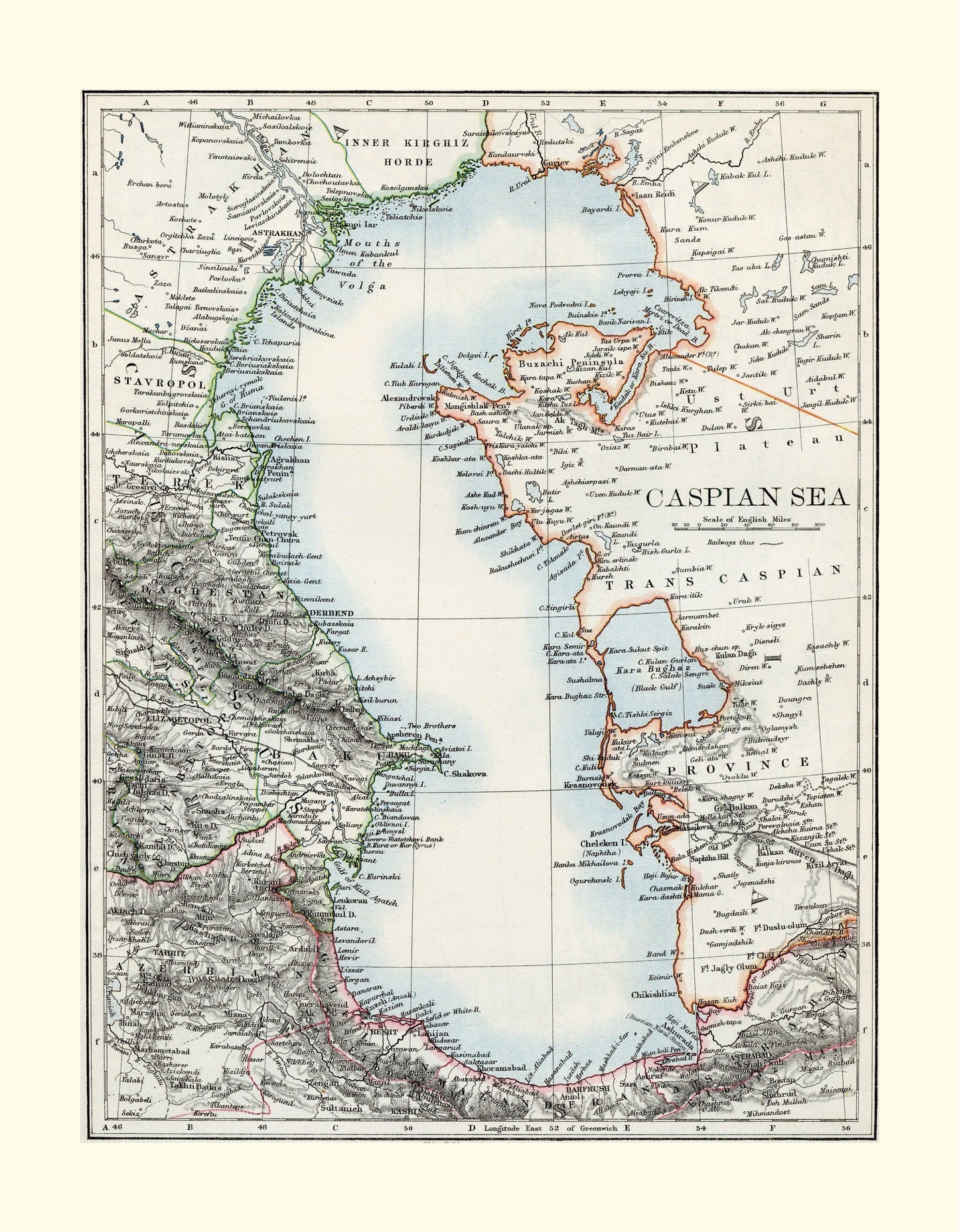 Caspian Sea Map