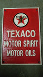 Cast Iron Sign - TEXACO Motor Spirit Motor Oil