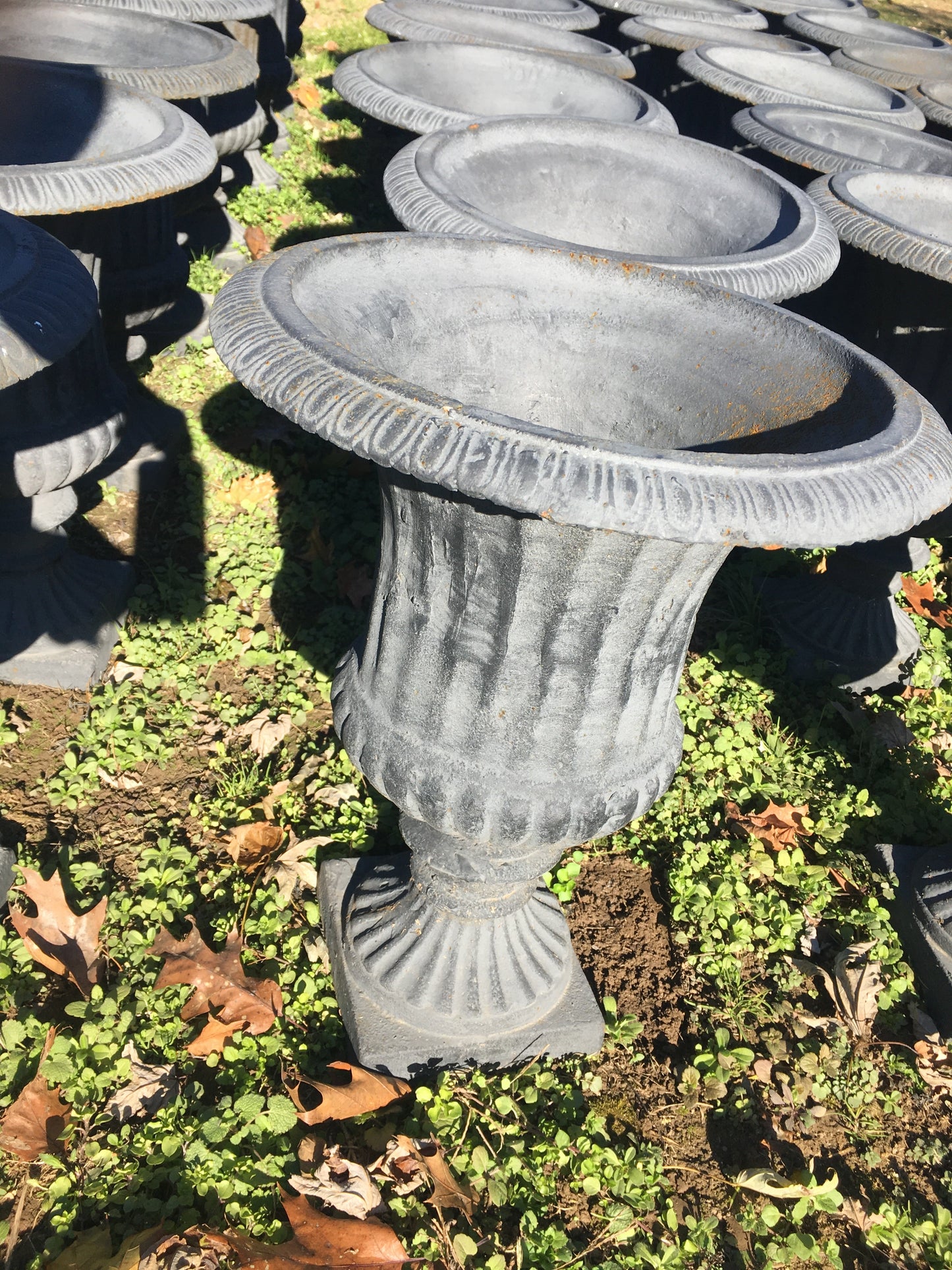 Cast Iron Tall Urn